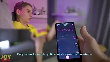 Remote controle orgasm outside