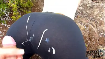 Candid ass after walking teasing