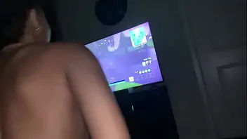 My 18 year old brother loves cumming in my pussy as he plays his game