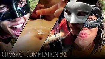 Amateur public facial compilation