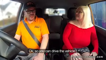 Boobs giggle while driving
