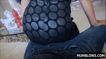 Chubby mom squirts on sons cock