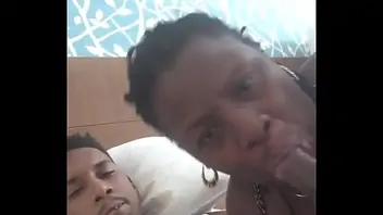 Ebony kissing and fucking