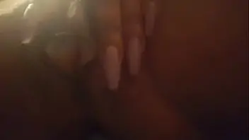 Ebony solo pussy fingering