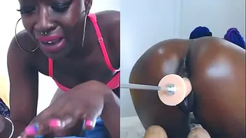 Ebony teen solo masturbation squirt