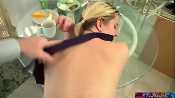 Hot sister and brother fucks in kitchen