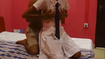 Indian suit wearing girl fucked by boyfriend