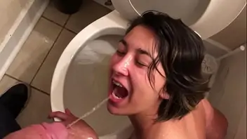 Japanese toilet masturbate