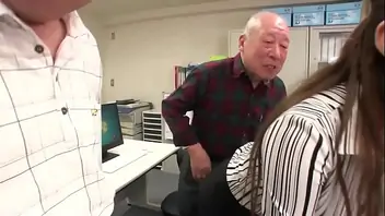 Old man suck cucumber and fuck girl grandpa