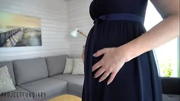 Pregnant pussy creampie
