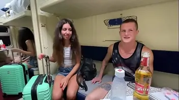Russion girl sex in the train